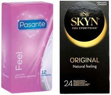 Набір з SKYN ORIGINAL 24 ШТ. + Pasante Sensitive Feel (12 шт) SOS8052 фото
