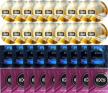 Набор 36 шт ONE ONE Banana Split + Pasante Extra Safe + EXS Extra Thick SOS7522 фото