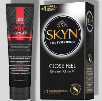 SKYN Close Feel 10 шт + Пролонгатор System JO Prolonger Gel (60 мл) SOS4942 фото