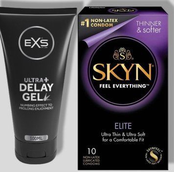 SKYN Elite 10 шт + Пролонгатор EXS Delay Gel Ultra+ 100ml SOS5330 фото