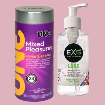 Набор ONE Mixed Pleasures 24 шт. + Лубрикант EXS Aloe 250 мл. SOS4399 фото