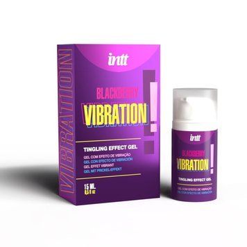 Рідкий вібратор Intt Vibration Blackberry (15 мл) SX2661 фото