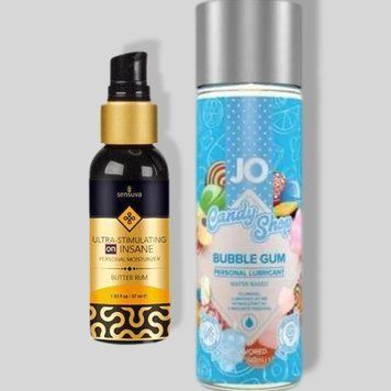Sensuva Ultra Stimulating On Insane Butter Rum (57 мл) + JO Candy Shop Bubblegum (60 мл) LB301 фото