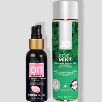 Sensuva Ultra-Stimulating On Insane Cotton Candy (57 мл) + JO Cool Mint (120 мл) LB132 фото