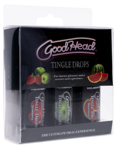 Набір крапель для орального сексу Doc Johnson GoodHead Tingle Drops (3 шт. по 29 мл) SO9853 фото