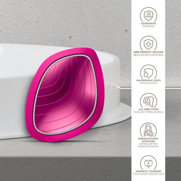 Ультразвукова маска тепло та холод GESKE Sonic Warm&Cool Mask 9в1 magenta HB0098 фото