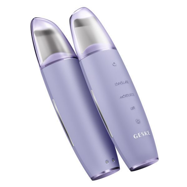 Микротоковый скраббер для кожи и устранение черных точек GESKE MicroCurrent Skin Scrubber&Blackhead Remover 9в1 purple HB0145 фото