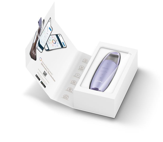 Микротоковый скраббер для кожи и устранение черных точек GESKE MicroCurrent Skin Scrubber&Blackhead Remover 9в1 purple HB0145 фото
