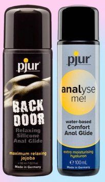 Набор лубрикантов pjur backdoor anal Relaxing jojoba silicone 30 мл + pjur analyse me! Comfort water glide 100 мл LB671 фото