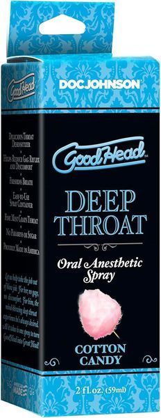 Спрей для глубокого минета Doc Johnson GoodHead DeepThroat Spray &ndash; Cotton Candy 59 мл SX1321 фото