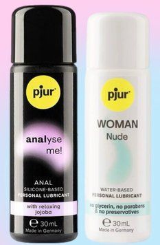 Набор лубрикантов pjur analyse me! Relaxing jojoba silicone 30 мл + pjur Woman Nude 30 мл LB621 фото