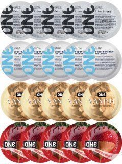 Набір з 20 шт ONE Extra strong + 𝐎𝐍𝐄 𝐒𝐮𝐩𝐞𝐫 𝐒𝐞𝐧𝐬𝐢𝐭𝐢𝐯𝐞 + ONE Vanish + ONE Chocolate Strawberry SOS8180 фото