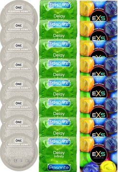 Набор 24 шт ONE Pleasure Dome + Delay Infinity + EXS BUBBLEGUM SOS7375 фото