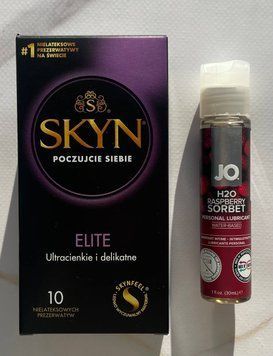 Набір SKYN Elite 10 шт + Змазка System JO H2O &mdash; Raspberry Sorbet (30 мл) SOS2160 фото