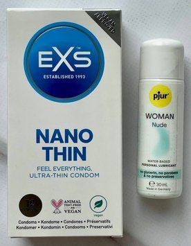 Набор EXS NANO Thin 12 шт. - Лубрикант pjur Woman Nude, 30 мл SOS3270 фото