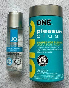 Набір ONE Pleasure Plus 12 шт + Лубрикант System JO H2O ORIGINAL (60 мл)  SOS2701 фото
