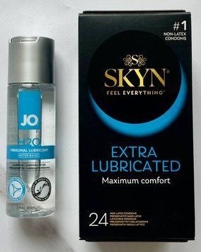 Комплект Skyn Extra Lube 24 шт + Лубрикант  System JO H2O ORIGINAL (60 мл) SOS2992 фото