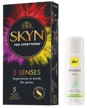 Комплект SKYN 5 Senses + Pjur Woman Aloe 30 мл SOS13129 фото
