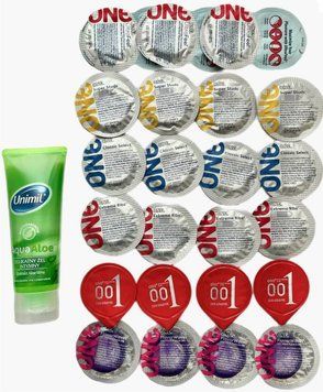 Набір з 24 шт - ONE, OLO + Лубрикант Unimil Aloe 80 мл SOS1315 фото