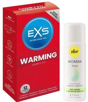 Набор EXS Warming (12 шт) + pjur Woman Aloe 30 мл SOS13478 фото