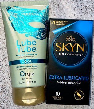 Комплект Skyn Exstra Lube 10 шт + LUBE TUBE COOL, 150 мл ORGIE  SOS1116 фото