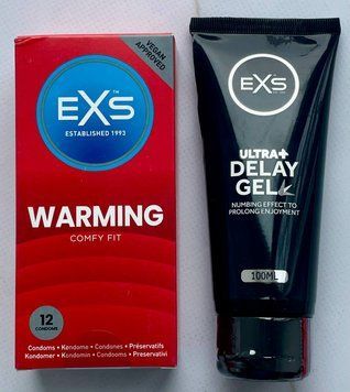 Комплект EXS Warming 12 шт - EXS Delay Gel Ultra+ 100ml SOS3620 фото