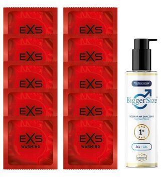 Комплект EXS Warming 10 шт + Medica‑Group Bigger Size Gel (150 мл) SOS14346 фото