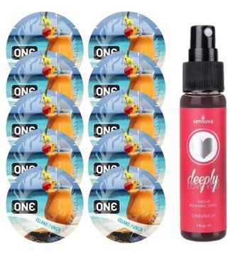Комплект ONE Island Punch 10 шт + Sensuva Deeply Love You &ndash; Cinnamon, 29 мл SOS13820 фото