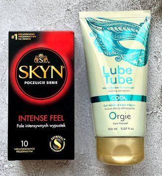 Набор SKYN Intense Feel (10 шт.) + Лубрикант LUBE TUBE COOL, 150 мл ORGIE SOS2360 фото