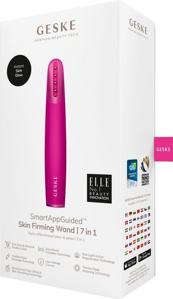 Пристрій для зміцнення і тонізації шкіри обличчя GESKE Skin Firming Wand 7в1 magenta HB0430 фото