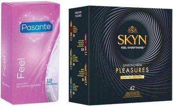 Набір з SKYN Pleasures, 42 шт + Pasante Sensitive Feel (12 шт)  SOS8053 фото