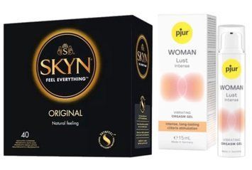 SKYN ORIGINAL 40 шт + pjur Woman Lust Intense 15 мл SOS7075 фото