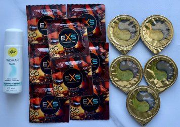 Набор EXS CRAZY COLA 10 шт + OLO Лед и Пламя 001 5 шт + Лубрикант pjur Woman Nude 30 мл SOS3470 фото