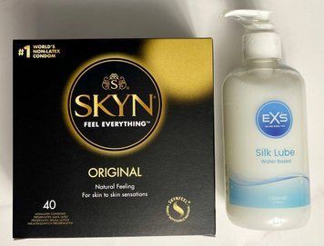 Комплект SKYN Original 40 шт +  Лубрикант EXS Aloe vera silk lube 250 мл SOS1610 фото