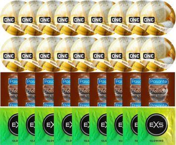 Набор 36 шт ONE Banana Split + Pasante Chocolate + EXS Glow in the Dark SOS7735 фото