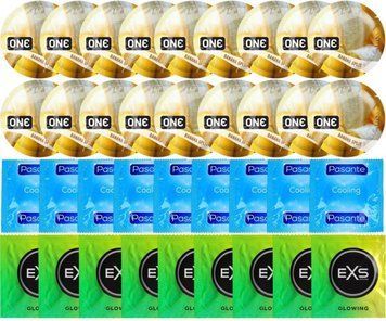 Набор 36 шт ONE Banana Split + Pasante Cooling + EXS Glow in the Dark SOS7685 фото