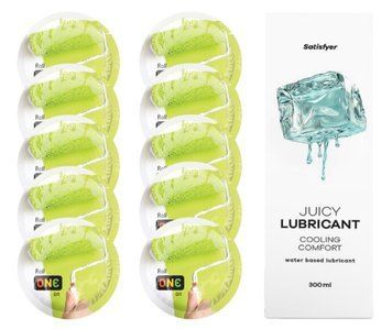 Комплект ONE Color 10 шт. + Лубрикант Satisfyer Juicy Lubricant Cooling Comfort (300 мл) SOS12374 фото