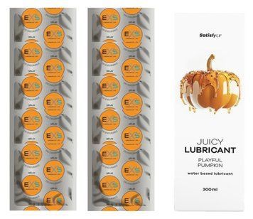 Комплект: EXS Delay 10 шт. + Лубрикант Satisfyer  Playful Pumpkin 300 мл SOS11384 фото