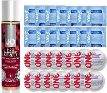 набор 28 шт Pasante + ONE + System JO Raspberry Sorbet (30 мл) SOS4649 фото
