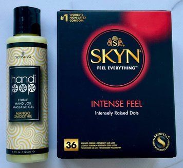 Набір SKYN Intense Feel 36 шт - Лубрикант смаковий Sensuva Handipop Mango Smoothie (125 мл)  SOS3370 фото