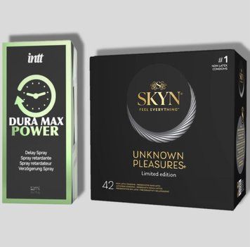 SKYN 42 Pleasures 42 шт + Пролонгатор Intt Dura Max Power (12 мл) SOS4992 фото