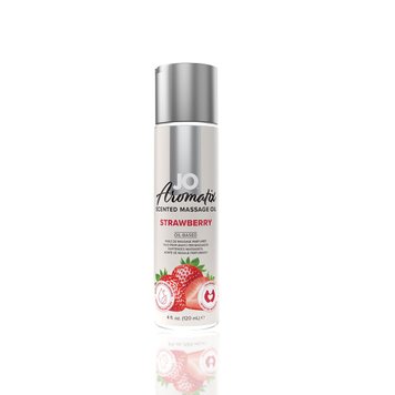 Натуральна масажна олія System JO Aromatix — Massage Oil — Strawberry 120 мл SO6768 фото