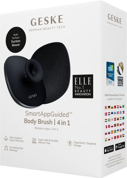 Щетка для тела GESKE Body Brush 4в1 black HB0341 фото