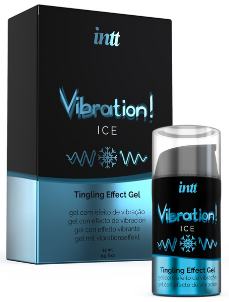 Рідкий вібратор із крижаним ефектом INTT Ice Vibration (15 мл) &mdash; з ефектом пульсації та ментолової прохолоди SO2920 фото