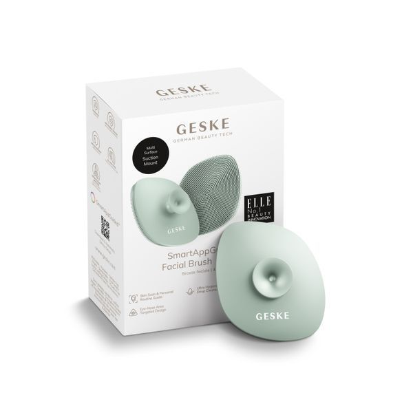 Щетка для лица GESKE Facial Brush 4в1 с держателем green HB0063 фото