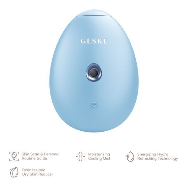 Электронный освежитель для увлажнения лица GESKE Facial Hydration Refresher 4в1 aquamarine HB0171 фото