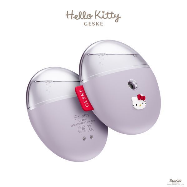 Електронний освіжувач для зволоження обличчя GESKE Facial Hydration Refresher 4в1 by Hello Kitty purple HB0255 фото