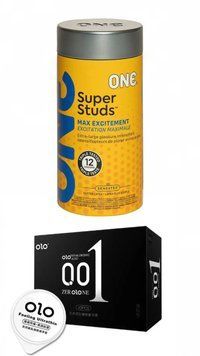 OLO Feeling Ultrathin 10 шт та ONE Super Studs Pack 12 шт SOS648 фото