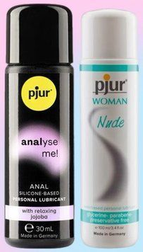 Набор лубрикантов pjur analyse me! Relaxing jojoba silicone 30 мл + pjur Woman Nude 100 мл LB622 фото