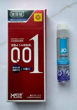 Комплект Muaisi 001 RED 12 шт - Лубрикант System JO H2O COOLING (30 мл) SOS2802 фото